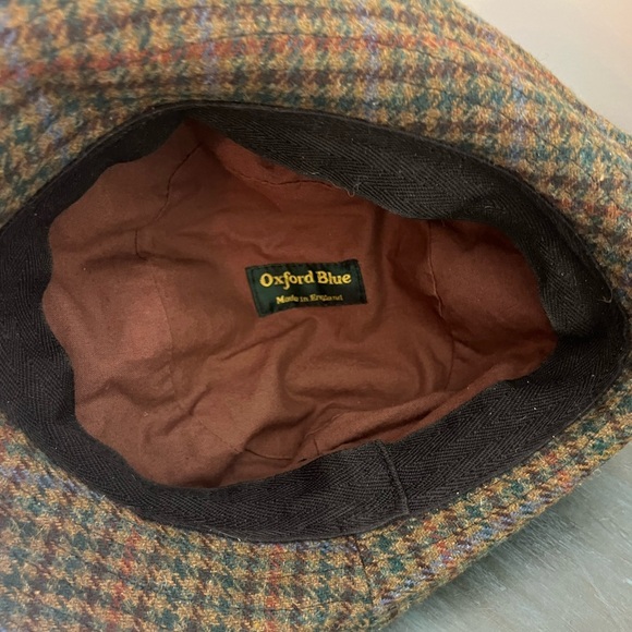 Oxford Blue Men’s Tweed Fedora made in England. 23.5” - Picture 5 of 7